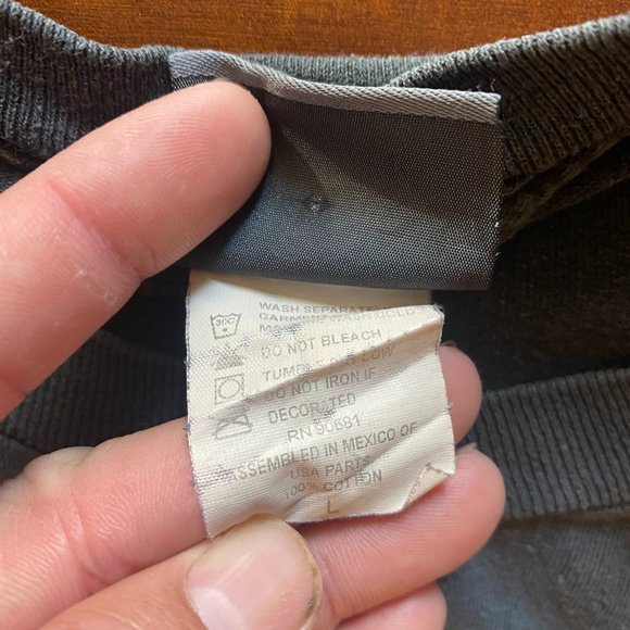 Vintage Late 90s / Y2K Jimi Hendrix Rock Music Band Black Tee Shirt - size Large - Picture 4 of 4